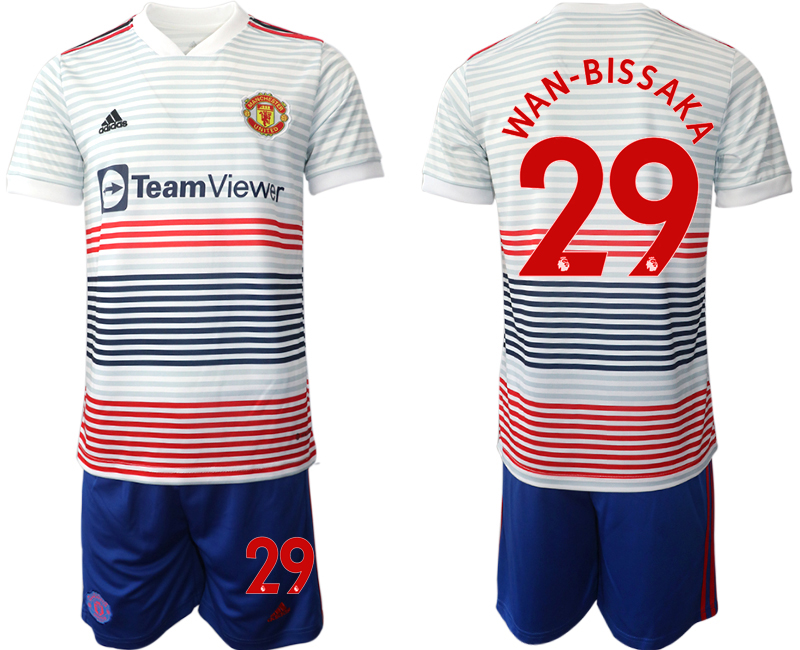 Men 2022-2023 Club Manchester United away white #29 Adidas Soccer Jersey->manchester united jersey->Soccer Club Jersey